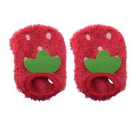 LQ Industrial 2PCS Strawberry Guinea Pig Clothing Small Pet Winter Long Plush Warm Clothing Dairy Dog Clothes Teddy VIP Yorkshire Ultra Small Size Dog Clothes for Rabbits Ferrets Kittens