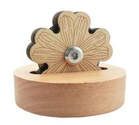 LQ Industrial 60x75mm Domestic Circuit Breaker Solid Wood Carved Floral Design Tabletop Cutting Tool Daisy Style Sewing Notions Supplies Suitable for Quilting and DIY Craft Projects