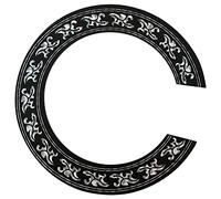 LQ Industrial Guitar Soundhole Decal Self-adhesive Rosette Inlaid Sound Hole Ring Sticker Decoration for Classical Guitar Ukulele