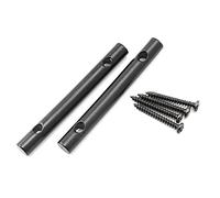 LQ Industrial Guitar String Retainer Bar 2PCS 45mm/1.77inch Black String Retainer Tension Bars with Screws for Electric Guitar Amp