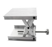 LQ Industrial Lab Lifting Platform 90mm Adjustable Aluminum Alloy Rack Scissor Lab Lifter Lab Jack Lift Stand Support Jack Platform Laser Level Holder