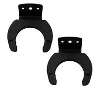 LQ Industrial Microphone Hook Holder 2PCS Black Wireless Microphone Hook Stands Hanger Wall Clip Clamp Holders Mic Stands Brackets