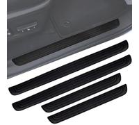 LQAHDBTO 4 Pcs Door Sill Protector for Cupra Terramar 2024 2025, Rubber Front/Rear Door Sill Scuff Plate Guard Car Door Edge Protectors,A