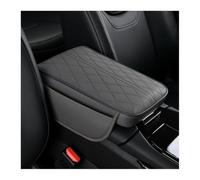 LQAHDBTO Car Armrest Cushion for Fiat Panda II MK3/Mk4 2003 2004 2005 2006 2007 2008 2009-2020, Leather Waterproof Armrest Seat Box Cover Car Center Console Cushion Pad,Grey