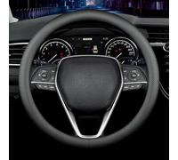 LQAHDBTO Car Steering Wheel Cover for Mazda 2 Hybrid 2024 2025, Soft Leather Steering Wheel Protector, Black Anti-slip Auto Elastic Steering Wheel Covers