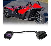 Lqito 16 pin Female to 8 pin OBD2 Diagnostic Connector Fits Polaris ATV Motorcycle Slingshot,RZR, Ranger, General, Sportsman, ACE,etc