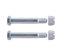 Lqito Mini Excavator Pins 0.98in/25mm Nut with Self-Locking Replaceable Small Digger Attachments Link pin Bucket Accessories Pin (2 pcs)