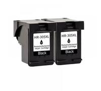 LQNXAVUD 305XL Ink Cartridge Compatible With DeskJet 2700 2710 2720 2721 2722 2730 4120 4110 4130 4134 1210 2320 And 6020 Printers(2 Black)