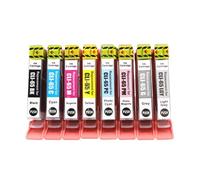 LQNXAVUD 40pcs CLI65 Compatible Ink Cartridge Set For Pro200 Printer Includes BK C M Y PC PM GY LGY Colors 1 To 40 Pieces CLI65 Cartridges Alternative(CLI-65 8pcs-1set)