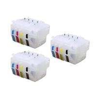 LQNXAVUD 4color LC3919 LC3619 Refillable Ink Cartridge No Chip Compatible With Printers Like MFC-J2330DW MFC-J2730DW MFC-J3530DW MFCJ-3930DW Empty Ink Tank For Refilling(4Color No chip 3Set)