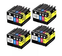 LQNXAVUD 4pcs To 20pcs Compatible Ink Cartridge For 932 933 932XL 933XL Works With Officejet 6100 6600 6700 7110 7610 7612 7510 7512 Printers(932XL 933XL-16pcs)