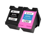 LQNXAVUD 63XL Ink Cartridge Replacement Compatible With Deskjet 1110 1111 1112 2130 2131 2132 2133 2134 2136 Printers(2pcs)