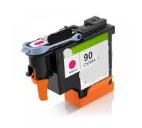 LQNXAVUD 90 Printhead C5054A C5055A C5056A C5057A Compatible With DesignJet 4000 4000ps 4020 4500 4520 Printers BK CMY 90 Print Head Replacement(1PC - Magenta)