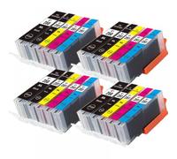 LQNXAVUD Compatible Ink Cartridge For PGI250 PGI-250 CLI-251 Works With MG5420 MG5422 MG5520 MG5522 MG6420 IP7220 MX722 MX922 IX6820 Printers(4 SET 20PCS)