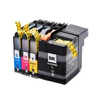 LQNXAVUD Compatible Ink Cartridge LC529 LC525 529XL 525XL For DCP-J100 DCP-J105 MFC-J200 Printers Works With(One set 4colors)