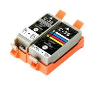LQNXAVUD Compatible Ink Cartridge PGI-35 PGI35 CLI-36 CLI36 For IP100 IP110 IP100B TR150 Printers(One Set)
