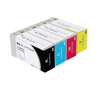 LQNXAVUD Compatible Ink Cartridge SJIC24P For Version Of Label Printer TM-C3520 With Pigment Ink Works With C3520 Model(SJIC24P- 4Color 1set)