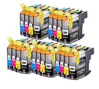 LQNXAVUD Compatible LC223 LC221 223 Ink Cartridge LC223XL Works With DCP-J562DW J4120DW MFC-J480DW J680DW J880DW J5320DW Printers(5 Set)