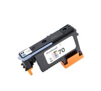 LQNXAVUD Compatible Print Head Replacement For 70 Printhead Works With C9404A C9405A C9406A C9407A And Designjet Z2100 Z5200 Z3100 Z3200 Printers(1PCS MBK and Cyan)