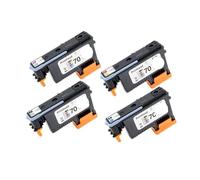 LQNXAVUD Compatible Print Head Replacement For 70 Printhead Works With C9404A C9405A C9406A C9407A And Designjet Z2100 Z5200 Z3100 Z3200 Printers(1 SET)