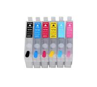 LQNXAVUD Empty Ink Cartridge Refill Compatible With T0821 T0822 T0823 T0824 T0825 T0826 Works With R270 R290 R390 TX720WD TX800FW TX820FW Printers