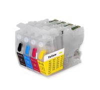 LQNXAVUD Empty North America Compatible LC401 LC401XL Refillable Ink Cartridge With Chip For MFC-J1010DW MFC-J1012DW MFC-J1170DW Printers(LC401XL)