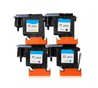 LQNXAVUD Print Head Compatible With 11 Replacement For 11 Printhead Designjet 70 100 110 500 510 500PS C4810A C4811A C4812A C4813A Universal Fit(One set(4 colours))