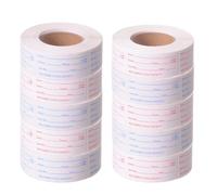 LQOZYYUL Removable Food Labels, Freezer Stickers Easy Peel Off, 5000 Pieces | 10 Rolls, 1 x 2 Inch, Self-Adhesive Date Label Stickers, For Food Dates Meal Containers Jars Pantry Restaurant, Red & Blue
