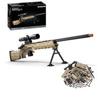 LQPFBSM Gun 1:1 M24 Building Block Set 1082 Pcs Military Series Building Set Sniper Rifle Model Kit Home Decor Display Gift for Adults & Teens