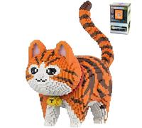 LQPFBSM Orange Cat Micro Building Blocks Set 6665 Pcs