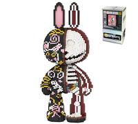 LQPFBSM Rabbit Animal Mirco Building Blocks Set Cute Large Sets Toys Gift for Adults and Kids 7300 Pieces 55cm High Series