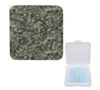 LQPMNK Portable Mask Storage Box, Military Woods Camouflage Print Lightweight Mask Holder for Disposable & Cloth Masks - Compact & Stylish Design