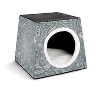 LQPMNK Portable Pet Nest for Small Pets, Math Question Print Capsule Design Space Capsule Pet Nest Durable Pet Nest Pet Bed for Home and Travel