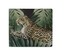 LQPMNK PU Leather Wallet, Leopard Palm Leaf Print Wallet with Multiple Slots Elegant Wallet Business Wallet Travel Wallet Bifold Wallet, style, One Size, Minimalist