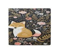 LQPMNK PU Leather Wallet, Love Cartoon Fox Print Wallet with Multiple Slots Elegant Wallet Business Wallet Travel Wallet Bifold Wallet, style, One Size, Minimalist