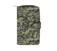 LQPMNK PU Leather Wallet, Military Woods Camouflage Print Wallet with Multiple Slots Elegant Wallet Business Wallet Travel Wallet Bifold Wallet, style, 19.7x11x3.5cm, Minimalist