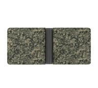 LQPMNK PU Leather Wallet, Military Woods Camouflage Print Wallet with Multiple Slots Elegant Wallet Business Wallet Travel Wallet Bifold Wallet, style, One Size, Minimalist