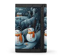 LQPMNK Trifold Wallet, Christmas Santa Penguin Print Wallet with Multiple Slots Elegant Wallet Business Wallet Travel Wallet Multi-pocket Wallet, style, One Size, Minimalist