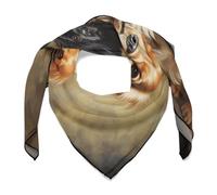 LQPMNK Versatile Silk Scarf, Cocker Spaniel Print Modern Women’s Scarf Versatile Scarf Perfect for Neck, Hair, And Bag Decoration, Silk Scarves, 0ne size