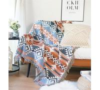 Lqprom Boho Southwest Throw Blankets Aztec Southwest Throws Cover Outdoor Camping Picnic Tent Beach Travel 63"x87"