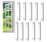 LQQDREX 12pcs Self-Adhesive Window Magnet, Adjustable Magnetic Fastener, Magnetic Mosquito Net Window Stickers, Window Fixing Clips for Fly Screen, for House Windows