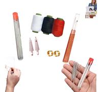 LQQDREX 34PCS Sewing Tool Set, Needles Thread Hand Repair Tools, Embroidery Tool Kit, Portable DIY Hand Made Craft Set, Beginners Hand Made Craft Set, Multi Purpose Needle and Thread Kit