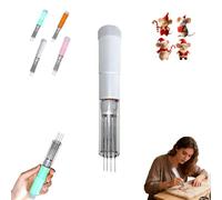 LQQDREX Electric Needle Felting Machine, Electric Wool Felting Tool, 1-7 Needles Speed Adjustable, Easy to Change Needle, Transparent Shell for Wool Sculpting & DIY Crafts