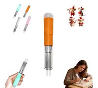 LQQDREX Electric Needle Felting Machine, Electric Wool Felting Tool, 1-7 Needles Speed Adjustable, Easy to Change Needle, Transparent Shell for Wool Sculpting & DIY Crafts