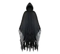 LQQDREX Halloween Hooded Cloak, Scary Halloween Costumes, Medieval Renaissance Wizard Cloak Reaper Cosplay Cape Costume