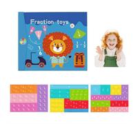 LQQDREX Magnetic Fraction Tiles & Fraction Circles Activities Class Set, Math Manipulatives Set with Fraction Tiles & Magnets, Magnetic Score Disk Demonstrator, Teaching Aid for Classroom Homeschool
