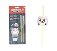 LQQDREX Reusable Straws That Makes Surprising Sounds, Special Vocal Talking Singing Straws for Kids, with random fun sound effects of cute animal-shaped musical straws