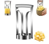 LQQDREX Stainless Steel Pineapple Cutter Corer, Simplify Your Pineapple Preparation, Pineapple Corer Pineapple Peeler Fruit Slicer, Enjoy Perfectly Sliced And Cored Pineapples Every Time
