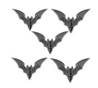 LQQDREX Vampire-Bat Brooch Pin, Enamel Bat Brooch Jewelry Badge Pins, Cartoon Brooch Badge Pins, Halloween Animal Lapel Pin Badge Accessory for Women Men