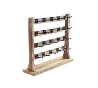 LQQDREX Wooden Earrings Display Stand With Hooks Multipurpose For Dresser Bedroom Necklace Jewelry Hanging Organize Display Storage U6M6